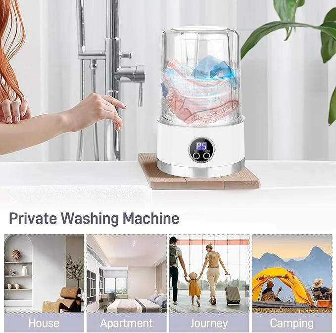 Mini Machine à Laver Portable 1L – Rechargeable - غسالة ملابس صغيرة محمولة بسعة 1 لتر