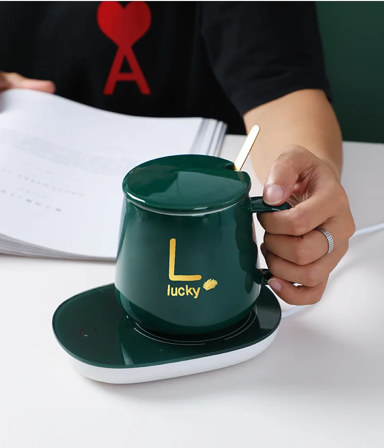 Chauffe Tasse ,Chauffe Tasse à Café 55 Degrés de Température -   سخان الكؤوس الكهربائي الذكي  لتسخين الحليب و  القهوة 55 درجة