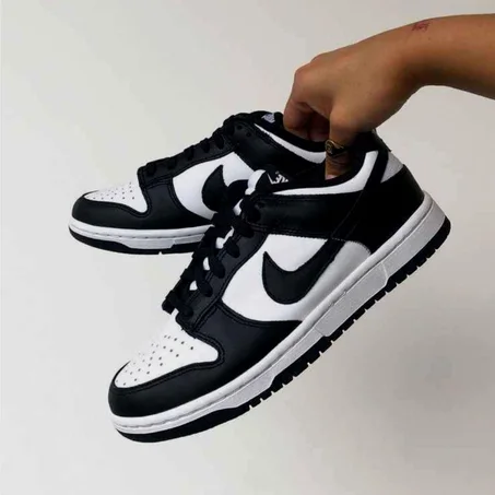 الأبيض والأسود  AIR DUNK حذاء