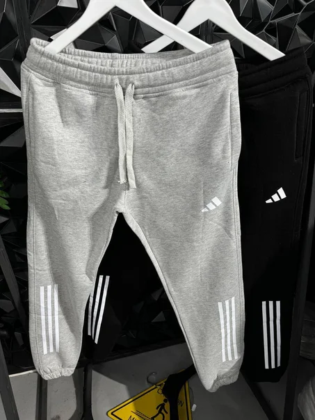 بنطلون أديداس أسود ورمادي بجودة عالية 👖🔥