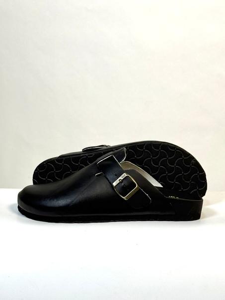 Sabot Noir cuir soumila mghalfa