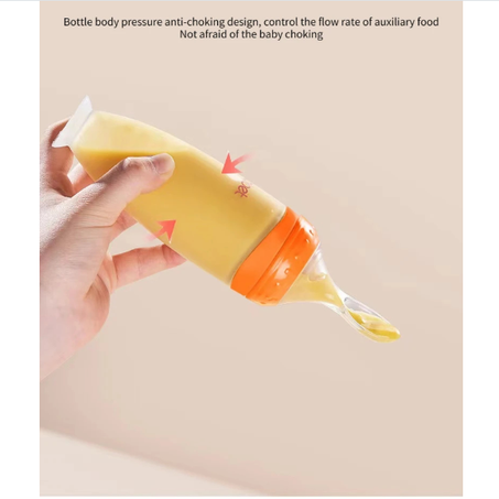 ملعقة تغذية للأطفال (تصميم مضاد للاختناق)