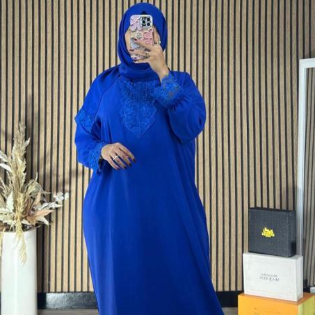 عباية رمضان المغربية ثوب روزا  + 1 مجانًا