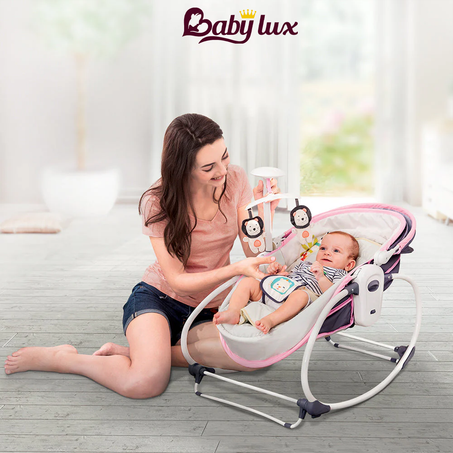 Berceau / Transat Bébé 6en1 Portable Vibrant et Musical