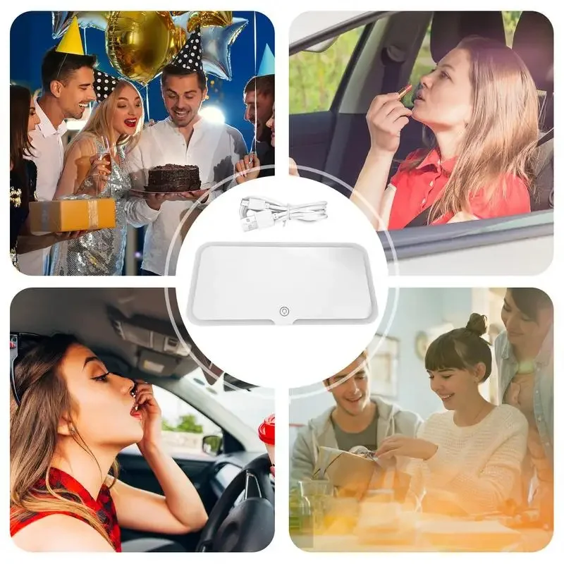 Miroir de courtoisie de voiture مراة فانيتي للسيارة مع اضواء