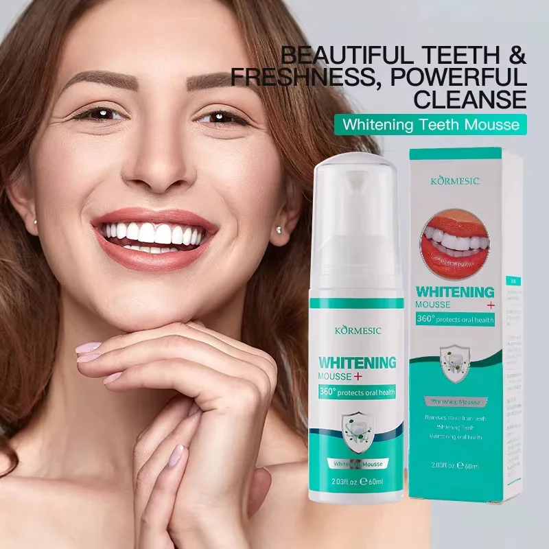 mousse de blanchiment des dents رغوة تبييض أسنان