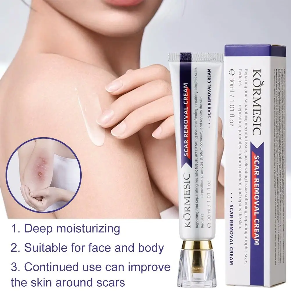 Crème apaisante pour cicatrices visage et corps كريم ومهدئ للندبات للوجه والجسم