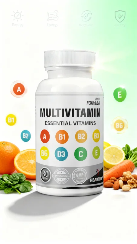 مكمل الفيتامينات المتعددة – دعم الطاقة والمناعة يومياً | 30 قرص