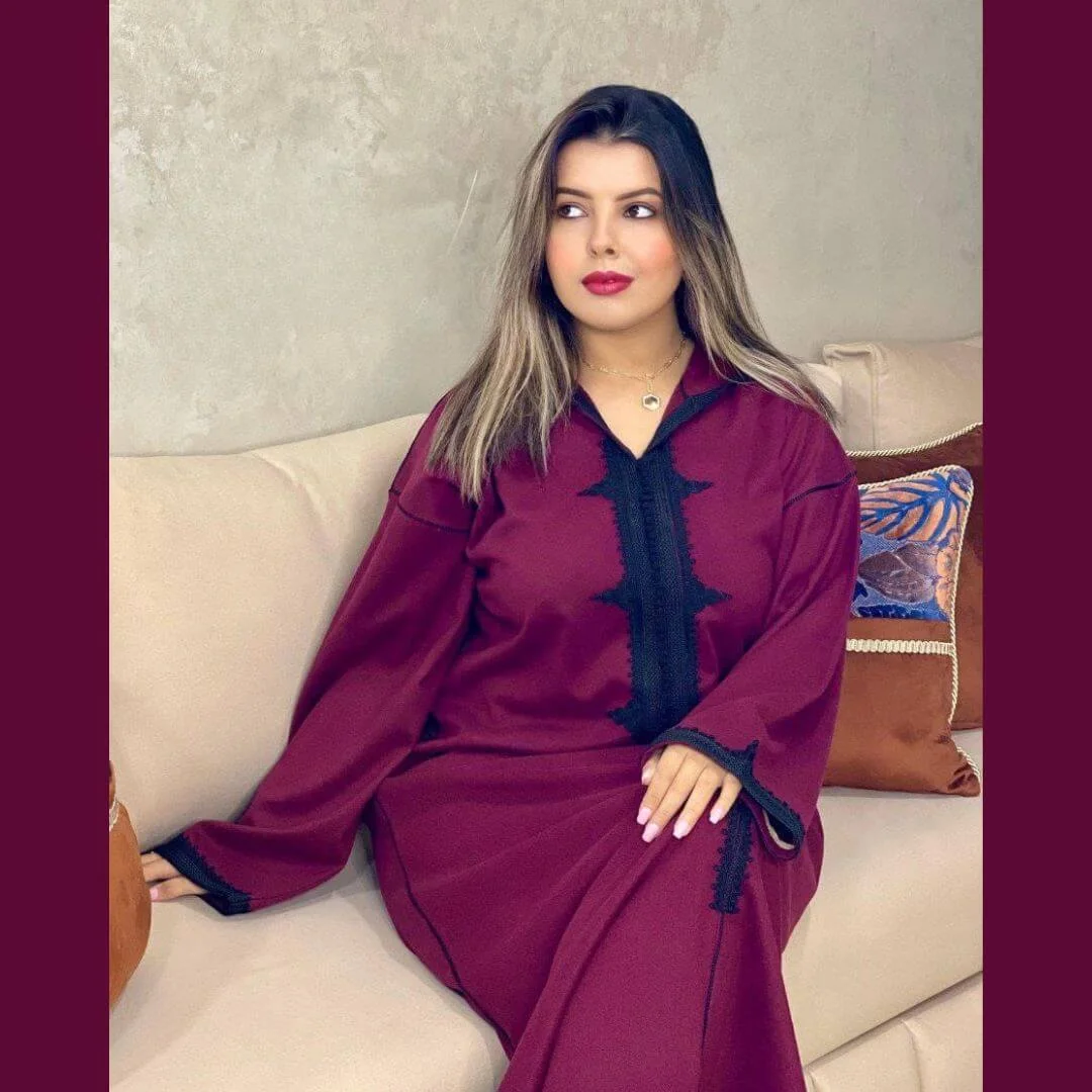 جلابة شتوية راقية وأنيقة فصالة مخزنية