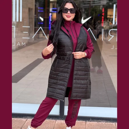 SOLD أونسومبل 3 بياس للشتاء | جيلي طويل مع القب وستايل راقي SOLD