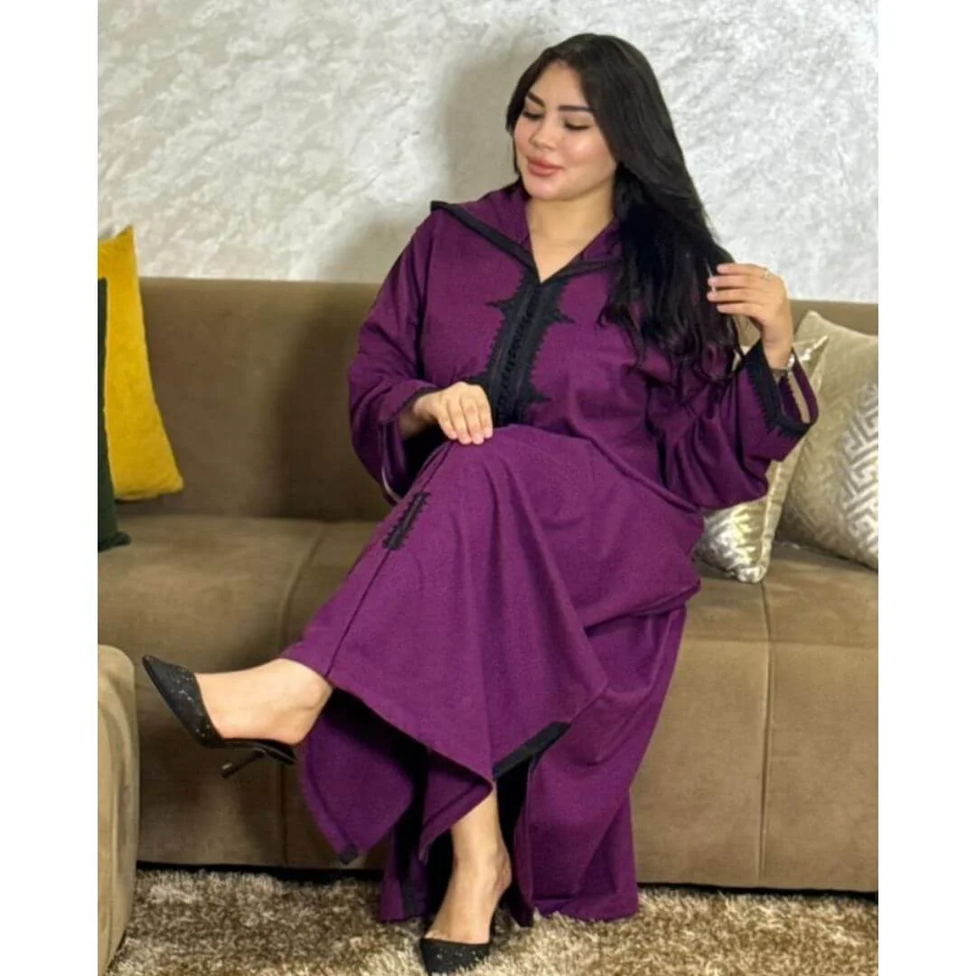 جلابة شتوية راقية وأنيقة فصالة إفازي