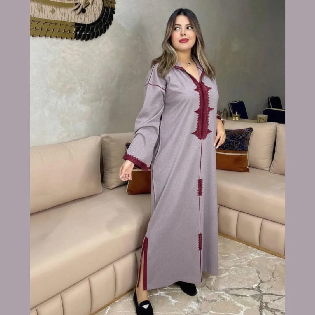 جلابة شتوية راقية وأنيقة فصالة مخزنية