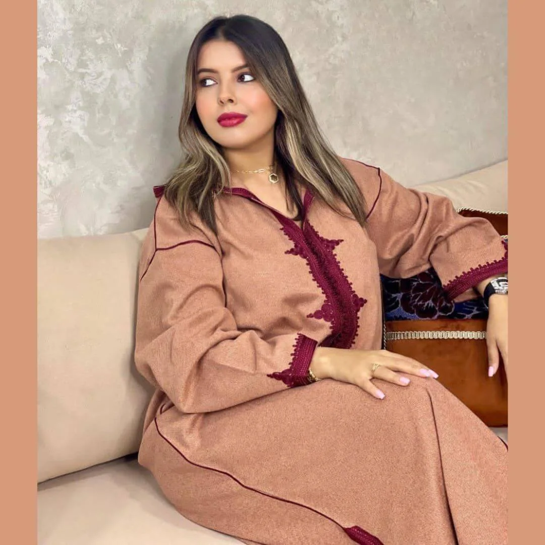 جلابة شتوية راقية وأنيقة فصالة مخزنية