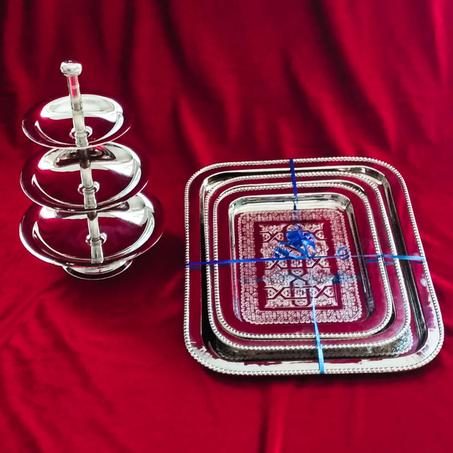 علاقه+ 3 الصنيات تقليديه اصليه للمناسبات  لتقديم الحلويات او اعطائها كهديه