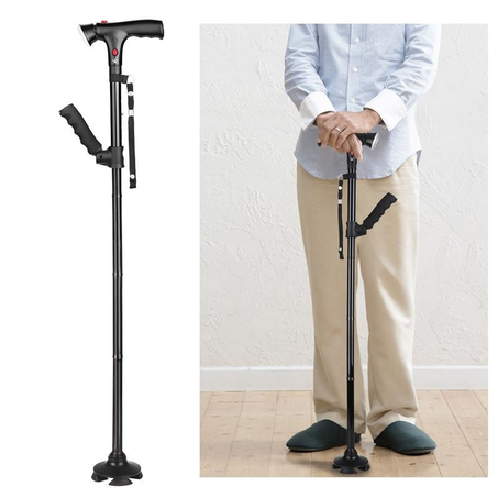 عكاز ذكي لكبار السن + LED