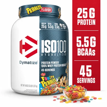ISO 100 Hydrolyzed 1.37kg Dymatize – 100% Whey Protein Isolate Hydrolysé (25g Protéine, 5.5g BCAA, 42 doses, Gluten Free) | Maghreb Nutrition