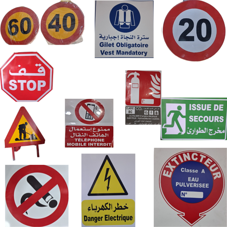 لافتات الإرشادات و الأمان والوقاية