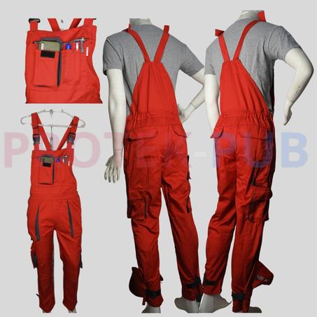 الدنغري ثوب عمل أحمر مناسب لجميع المجالات.