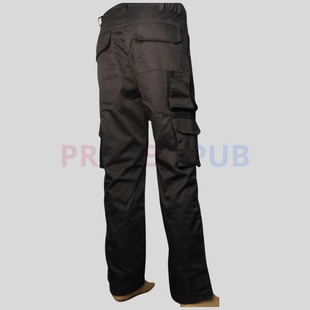 بنطلون متعدد الجيوب لون رمادي سوف تشعر براحة و انت تعمل به