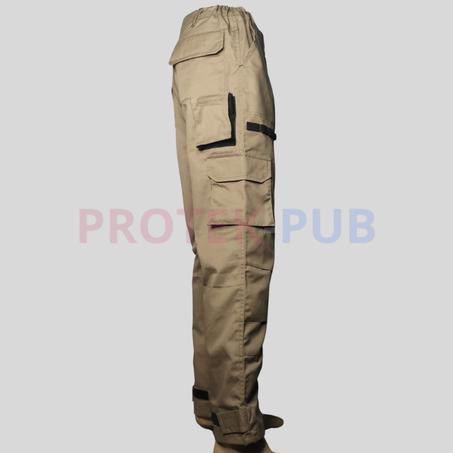 بنطلون متعدد الجيوب لون بني فاتح سوف تشعر براحة و انت تعمل به