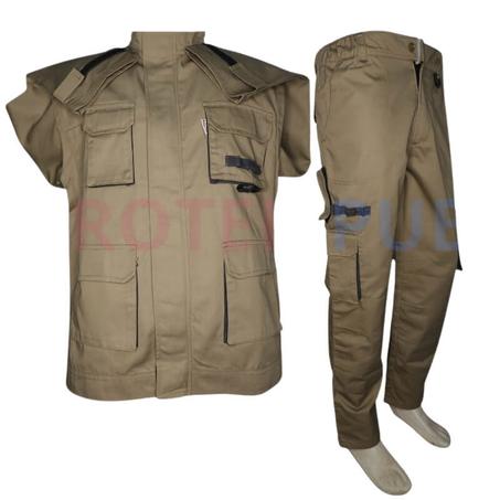 بدلة عمل متعددة الجيوب بأكمام قابلة للنزع – عملية، مريحة وأنيقة