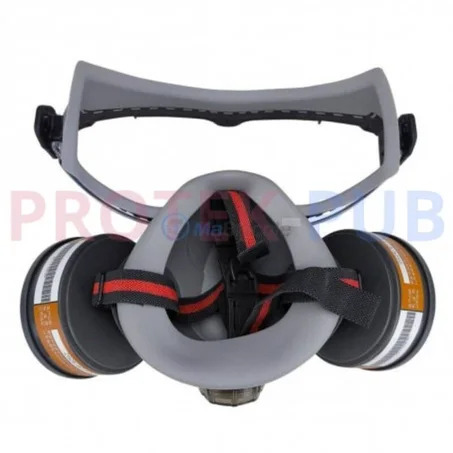 ماسك 8201+ 2 فلاتر متغير  + نظرات شفافة +– الحماية القصوى في كل بيئة