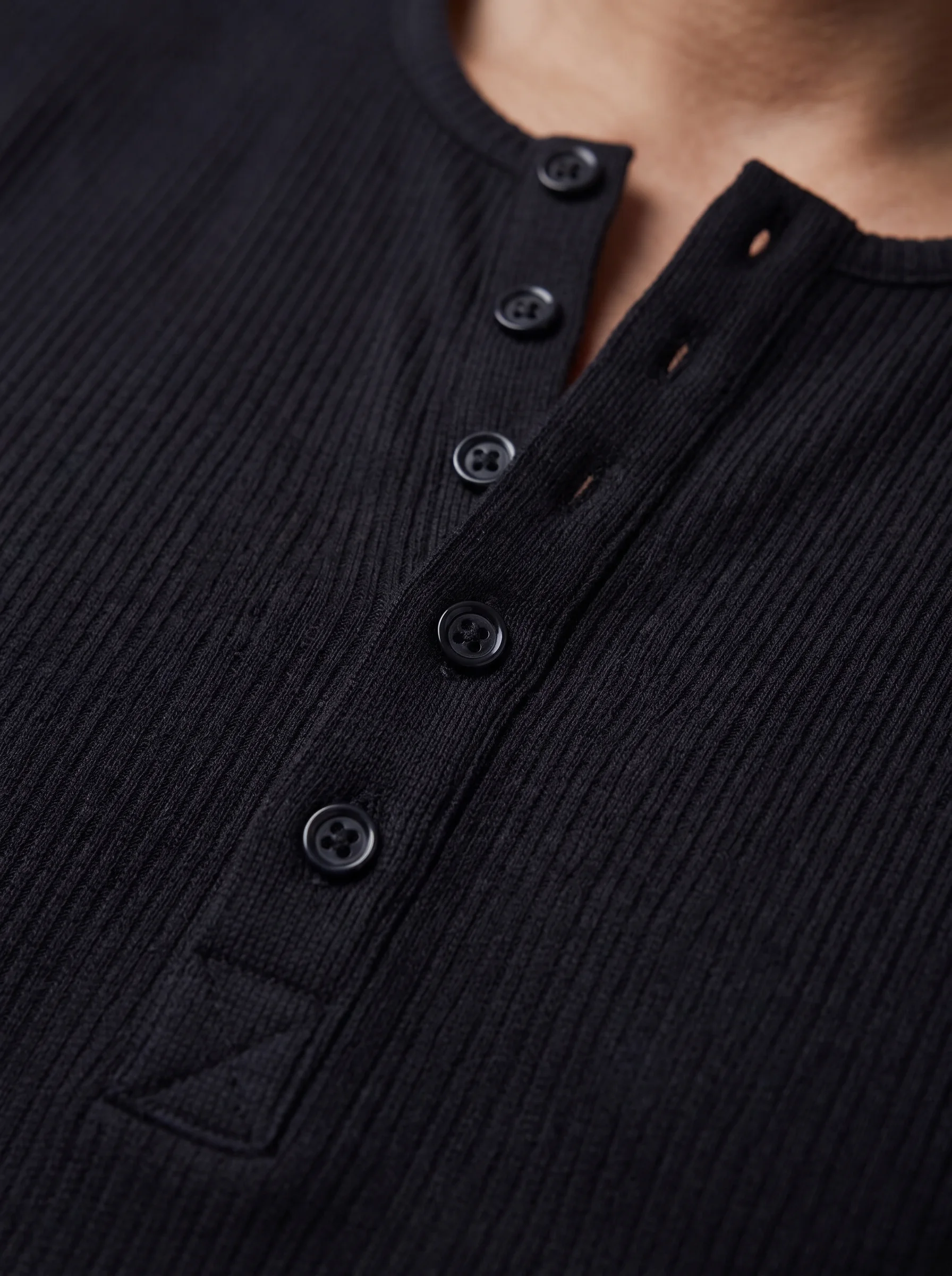 Henley Long Sleeve Tricot  (Premium Edition)