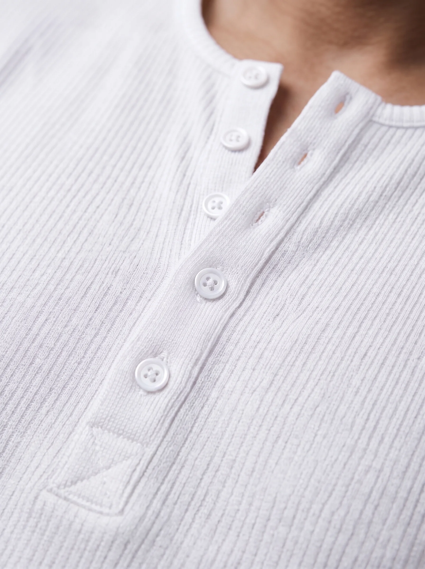 Henley Long Sleeve Tricot  (Premium Edition)