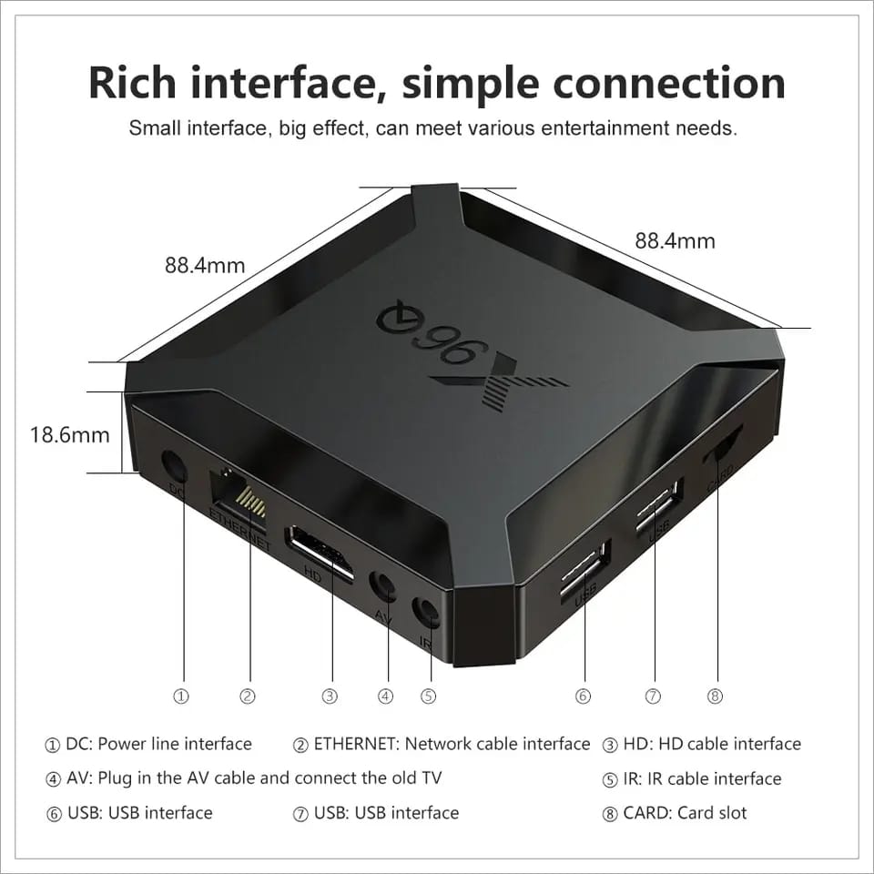 Tv Box X96Q 64Gb