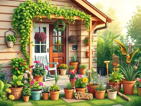 المنزل و الحديقة