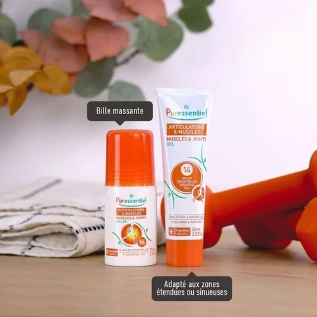 Gel + Roll-On Douleur Bas du Dos – Huiles Essentielles
