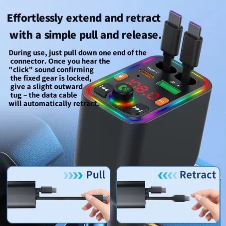 شاحن سيارة متعدد الوظائف بدون استخدام اليدين