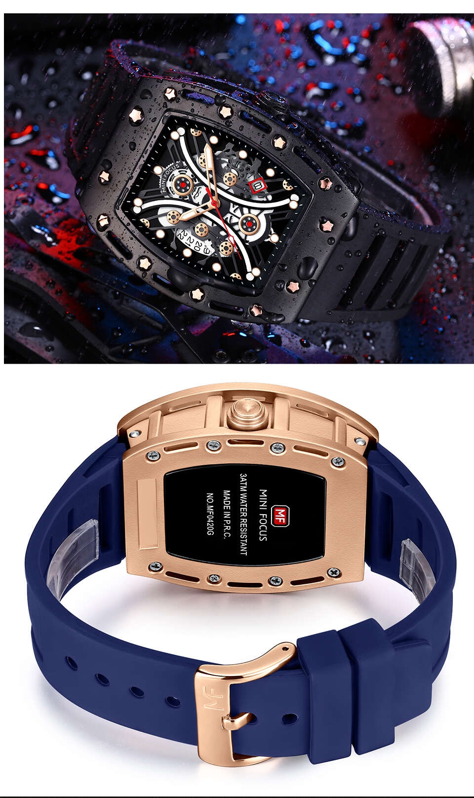 montre hommes sport de lux mini focus MF0420G