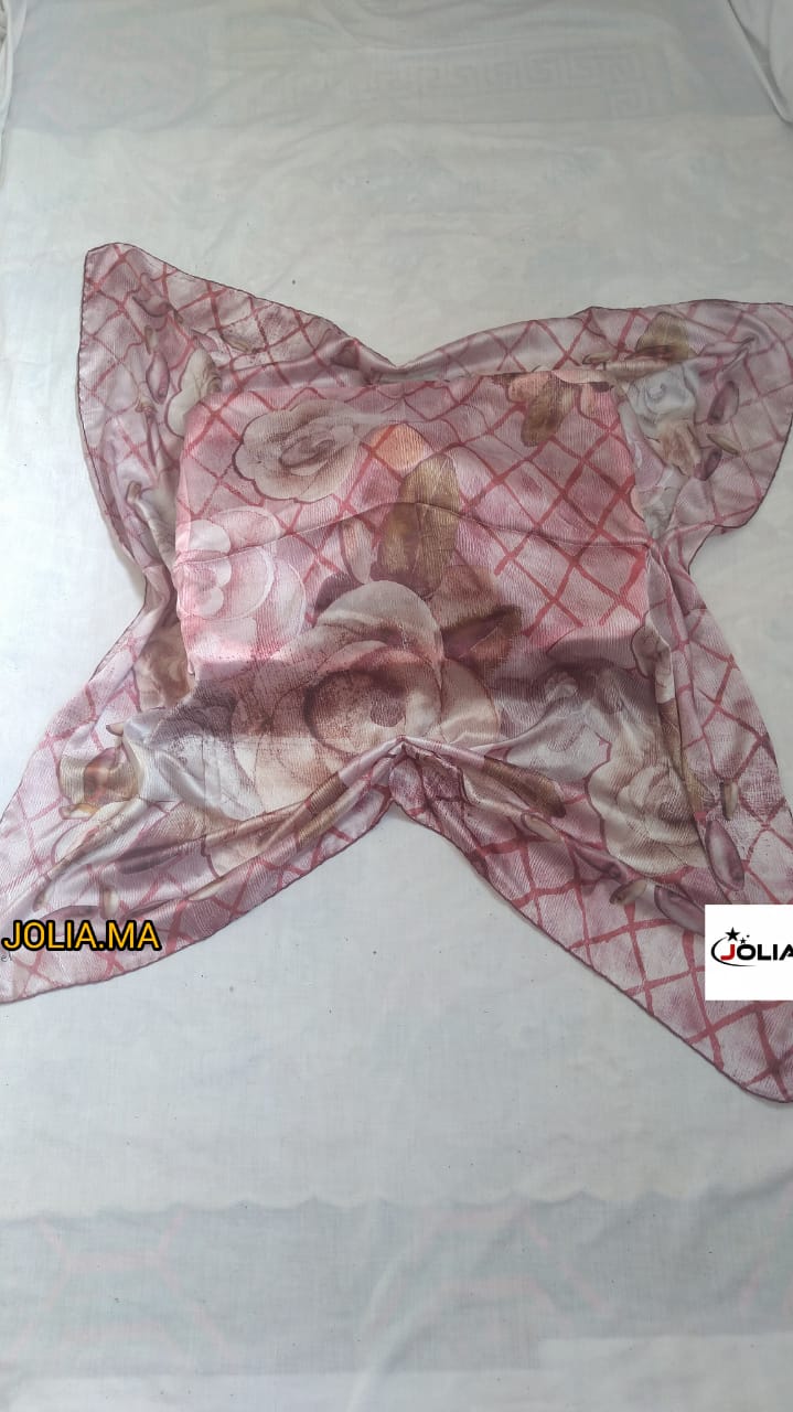 Foulard satin multi couleurs