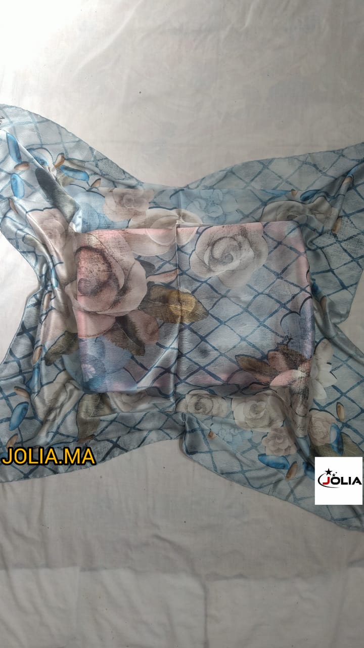 Foulard satin multi couleurs