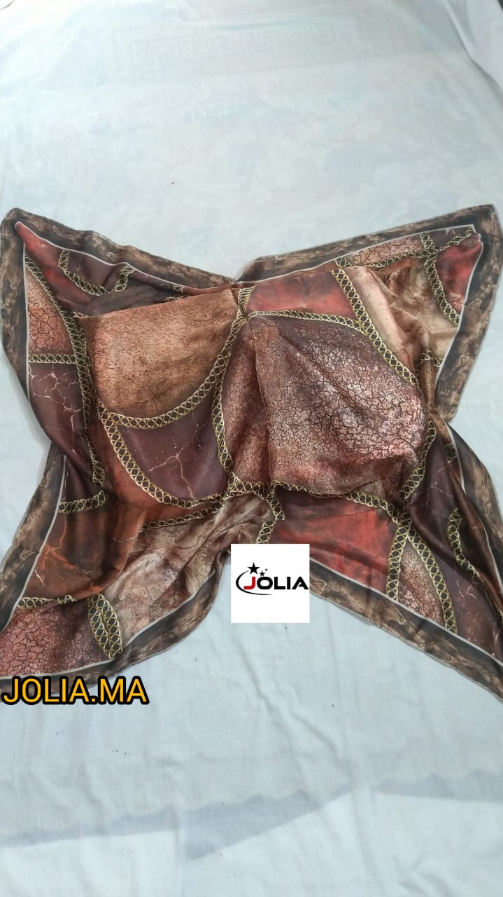 Foulard satin multi couleurs