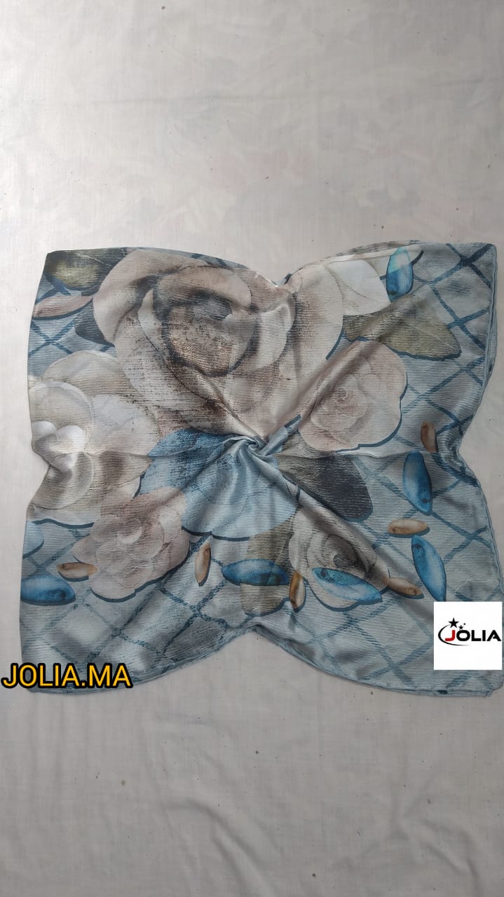 Foulard satin multi couleurs