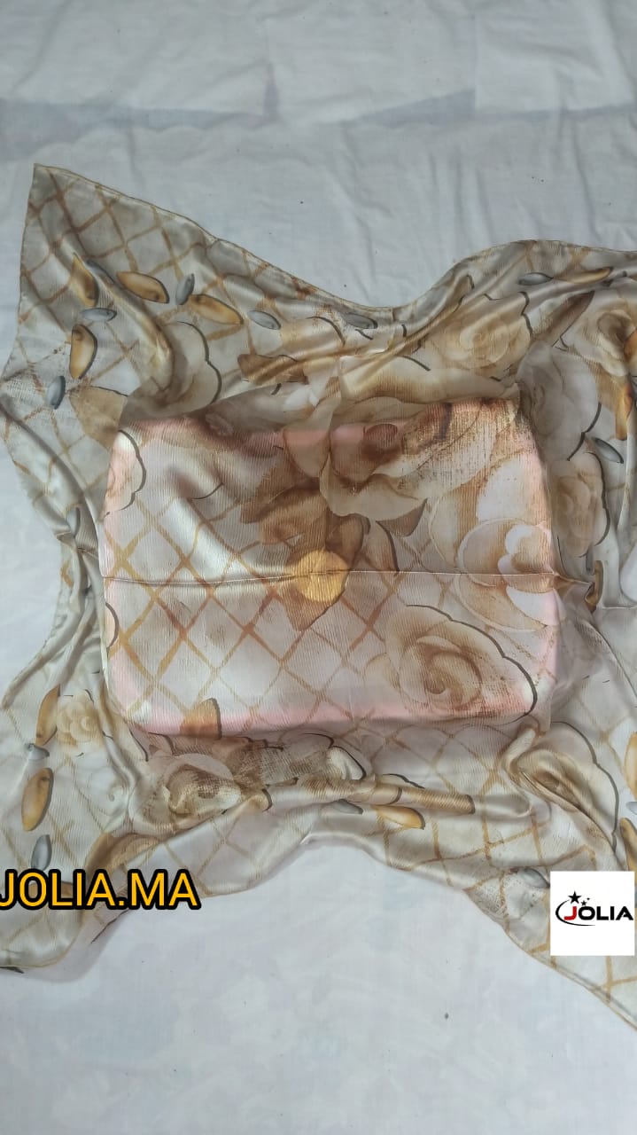 Foulard satin multi couleurs