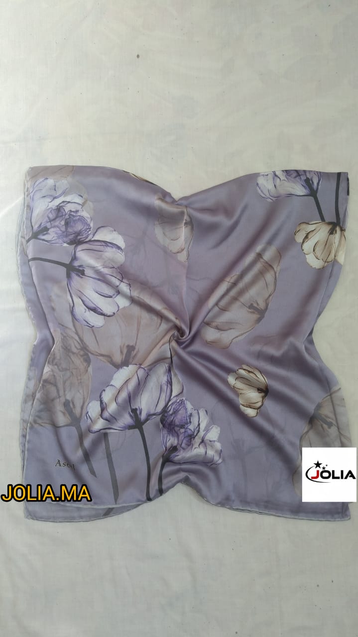 Foulard satin multi couleurs