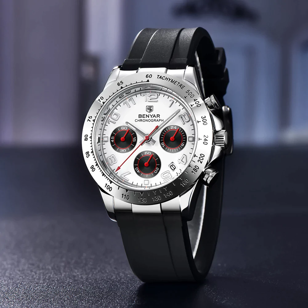 BENYAR BY 5192 Bleu – montre hommes  sport à quartz  Chronographe