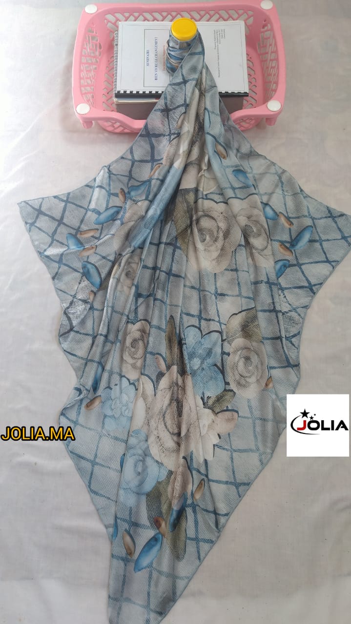 Foulard satin multi couleurs