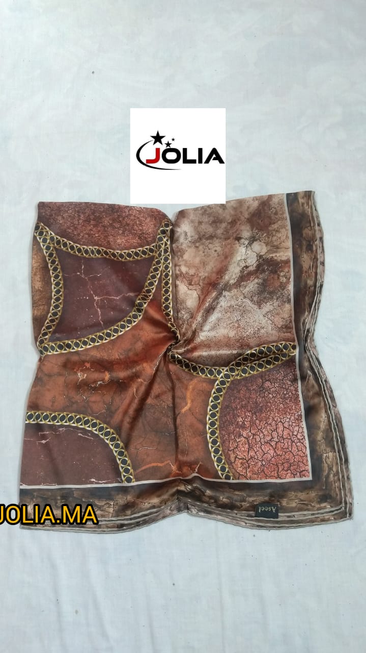 Foulard satin multi couleurs