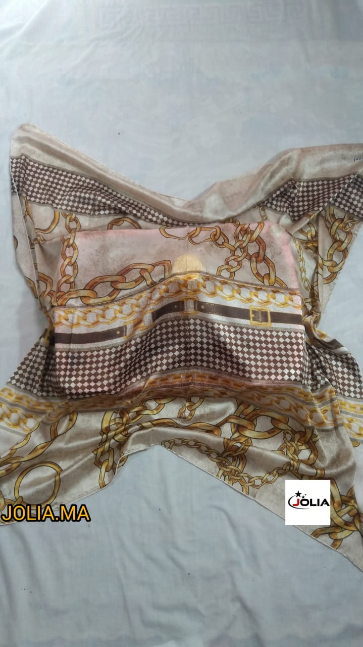 Foulard satin multi couleurs