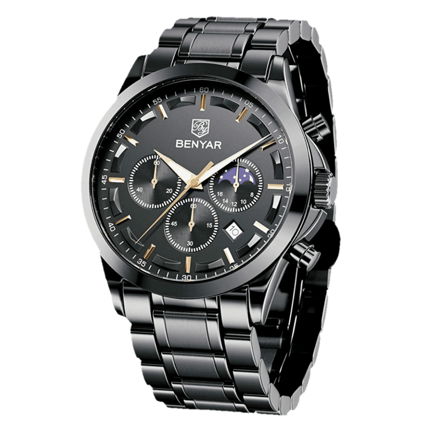 BENYAR BY-5160 montre homme cuir