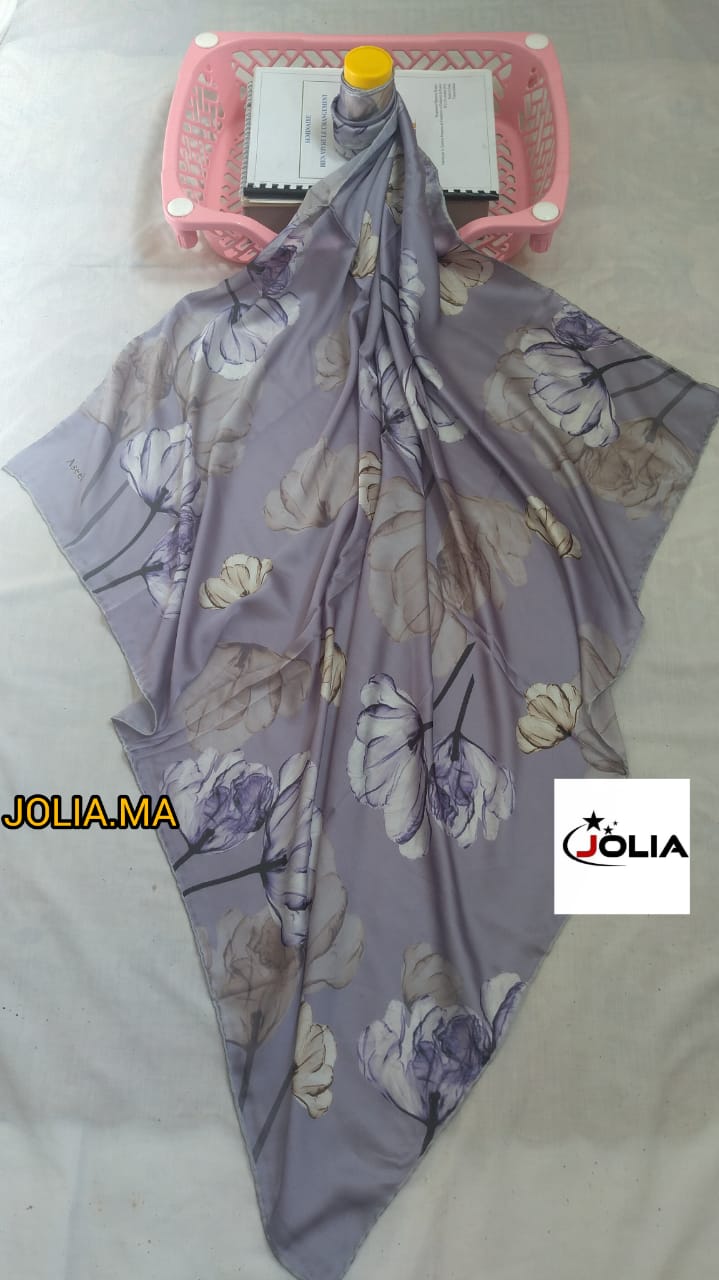 Foulard satin multi couleurs