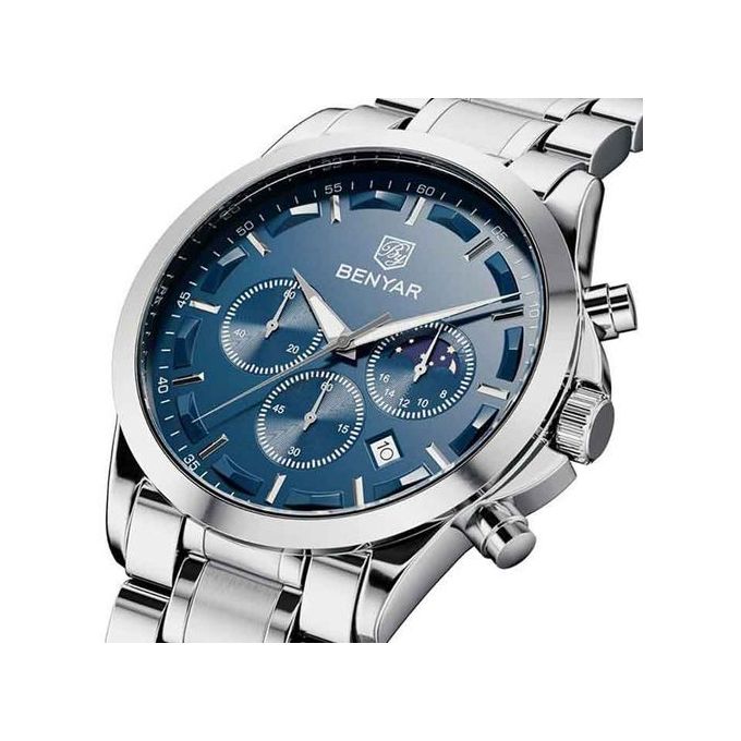 BENYAR BY-5160 montre homme cuir