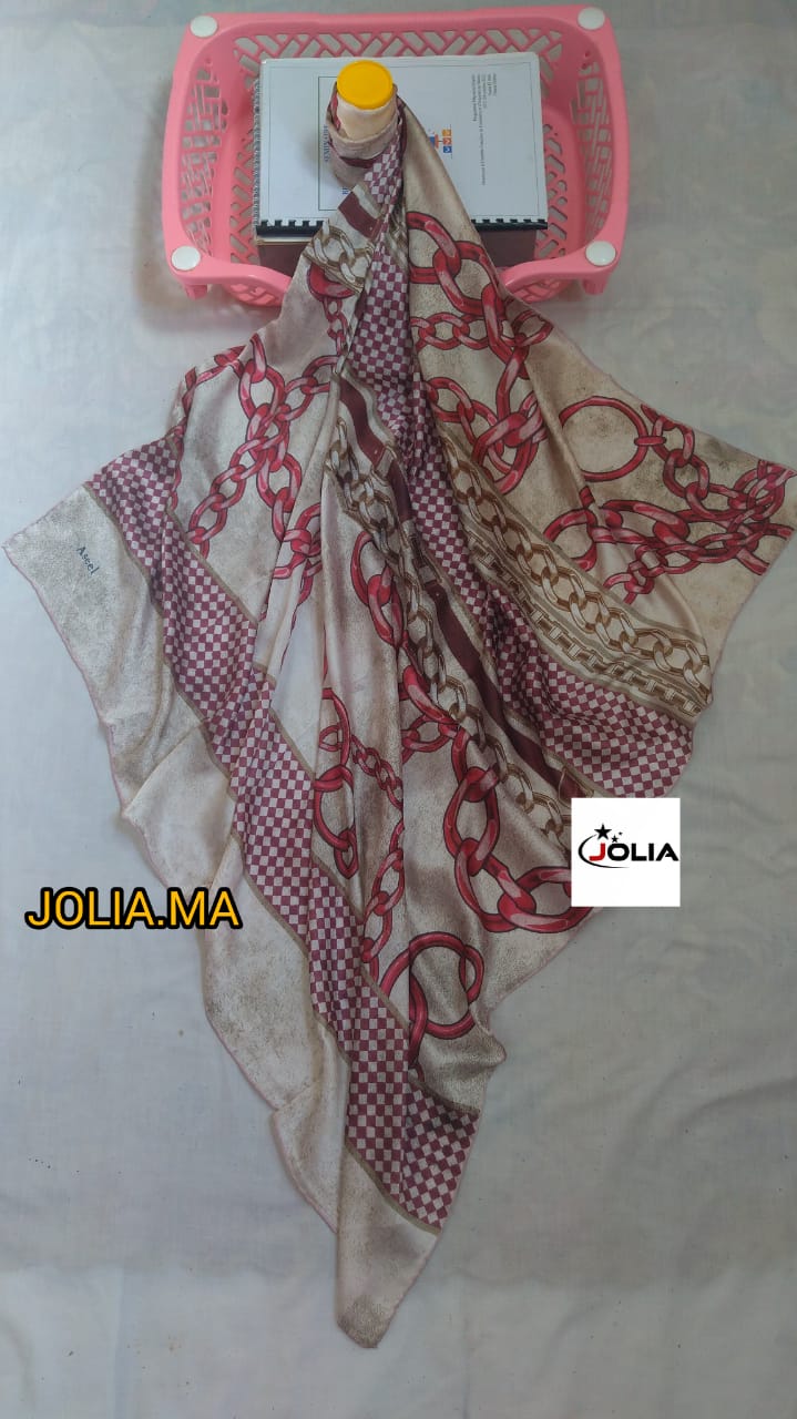 Foulard satin multi couleurs