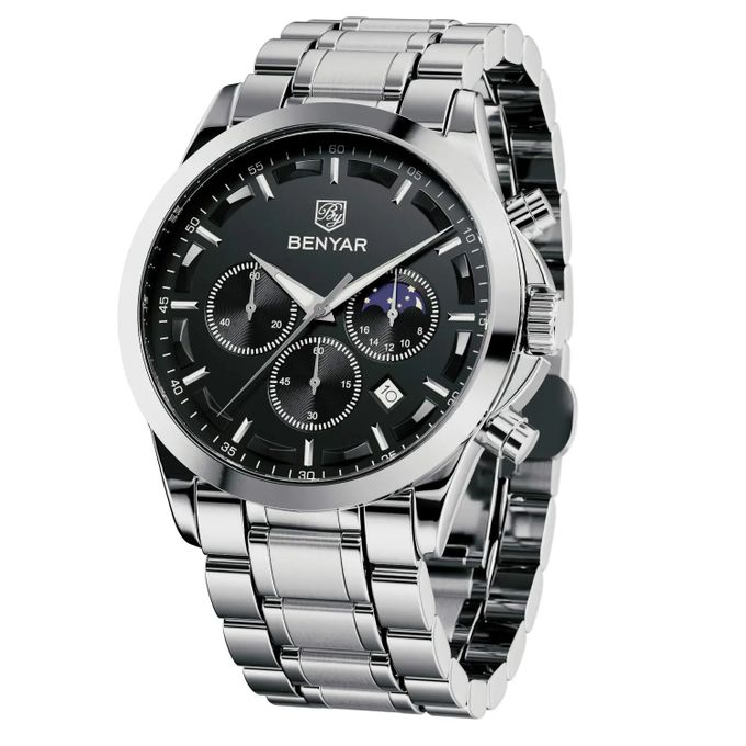 BENYAR BY-5160 montre homme cuir