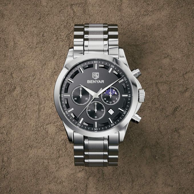 BENYAR BY-5160 montre homme cuir