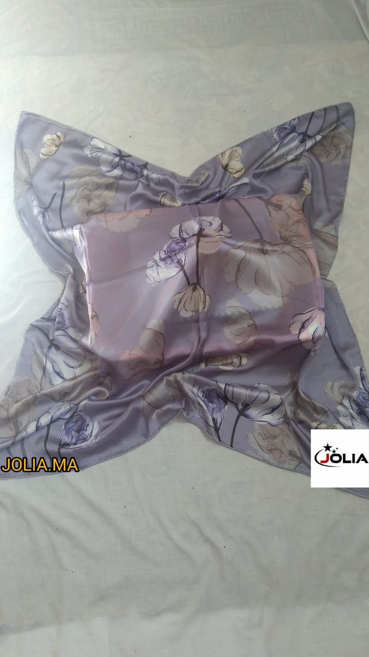 Foulard satin multi couleurs